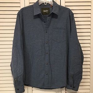 Howler Bros, M, Blue Button Down Long Sleeve Shirt